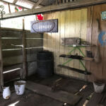 Laundry station, Moruga Cocoa Chocolate Museum. Moruga Cocoa Chocolate Museum.